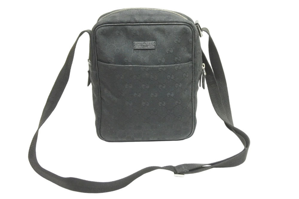 Gucci shoulder bag GG canvas black